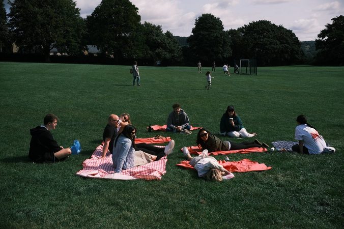 The Picnic team enjoying the park